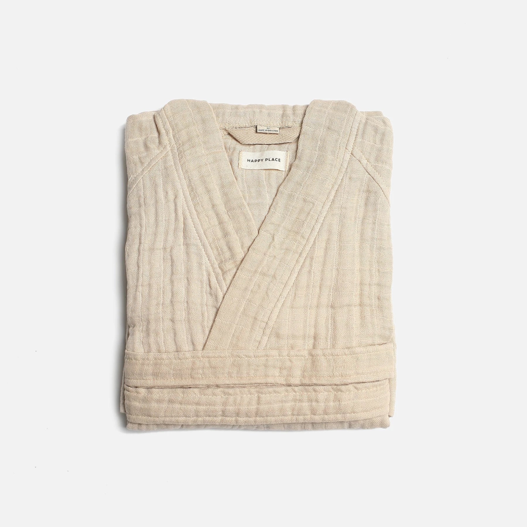 The Organic Gauzy Robe - Sand