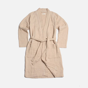 The Organic Gauzy Robe - Sand