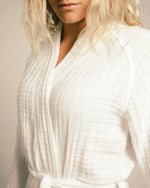 Load image into Gallery viewer, The Organic Gauzy Robe - White
