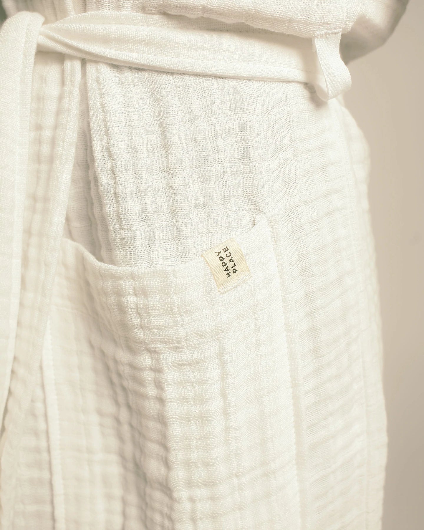The Organic Gauzy Robe - White
