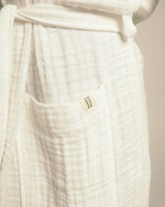 Load image into Gallery viewer, The Organic Gauzy Robe - White
