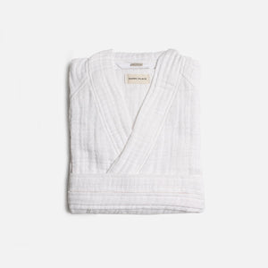 The Organic Gauzy Robe - White