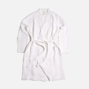 The Organic Gauzy Robe - White