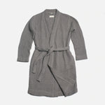 Load image into Gallery viewer, The Organic Weightless Waffle Robe - Coal
