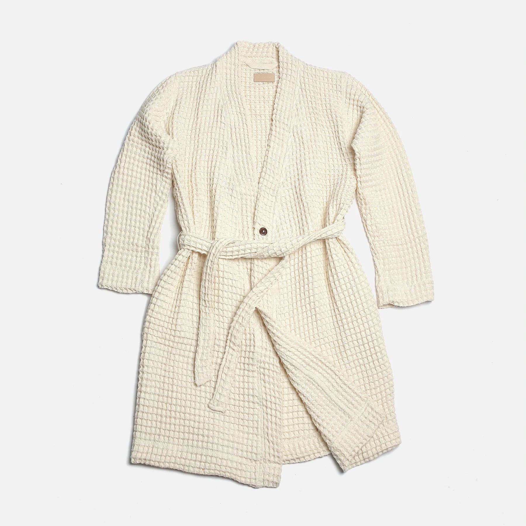 The Organic Weightless Waffle Robe - Wheat