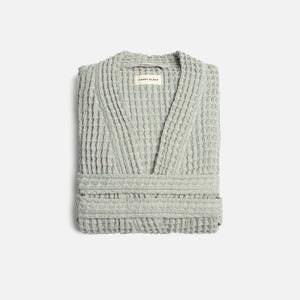 The Organic Weightless Waffle Robe - Aloe