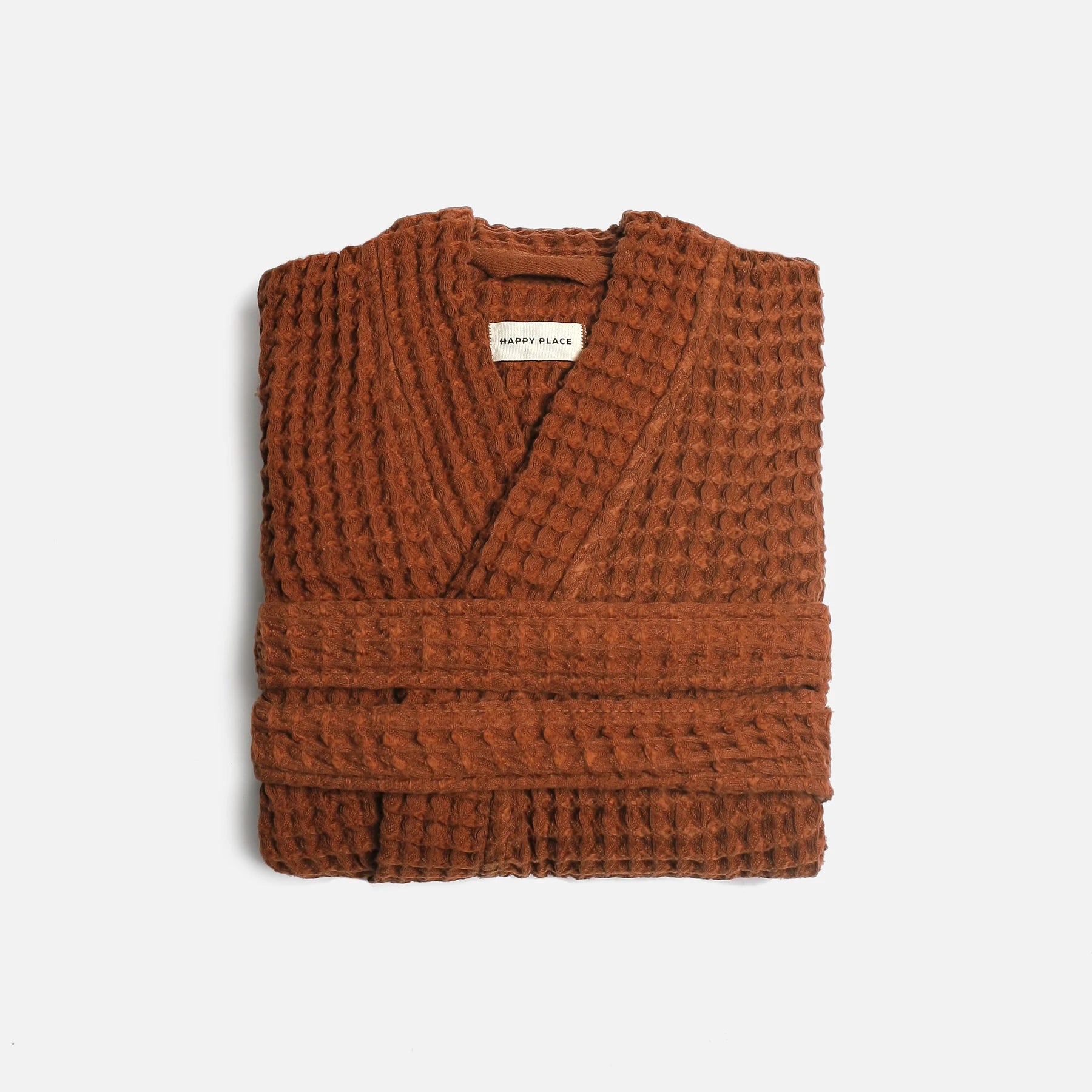 The Organic Weightless Waffle Robe - Clay
