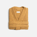 Load image into Gallery viewer, The Organic Weightless Waffle Robe - Dijon
