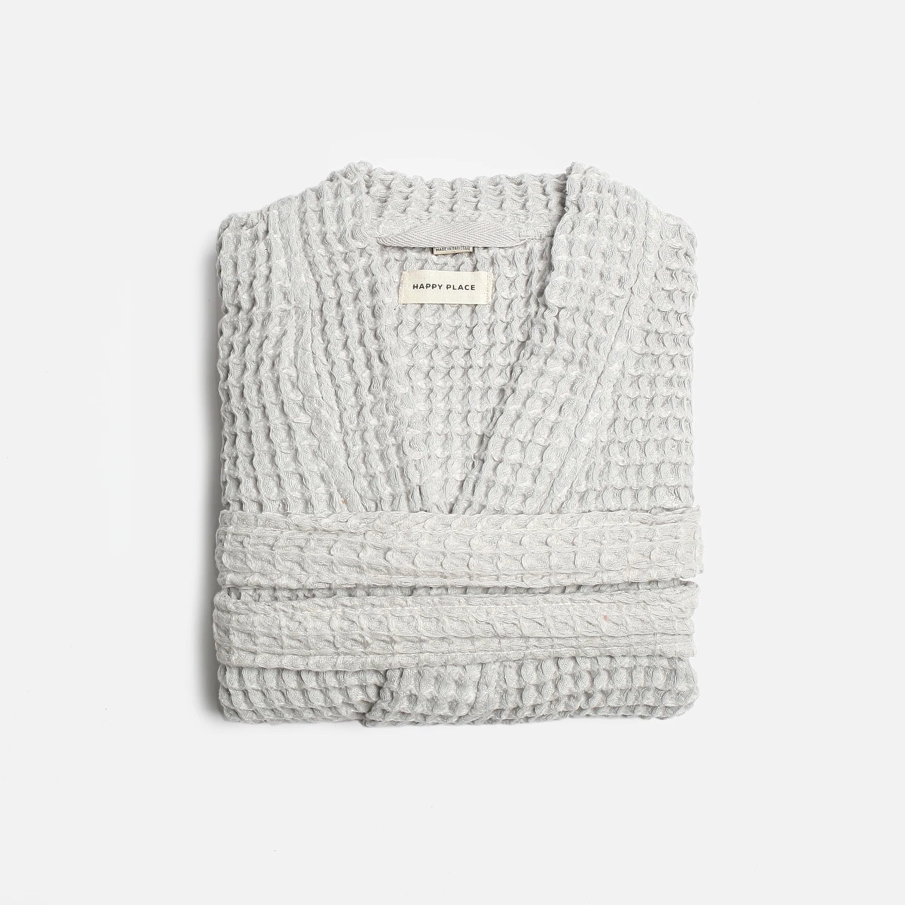 The Organic Weightless Waffle Robe - Silver