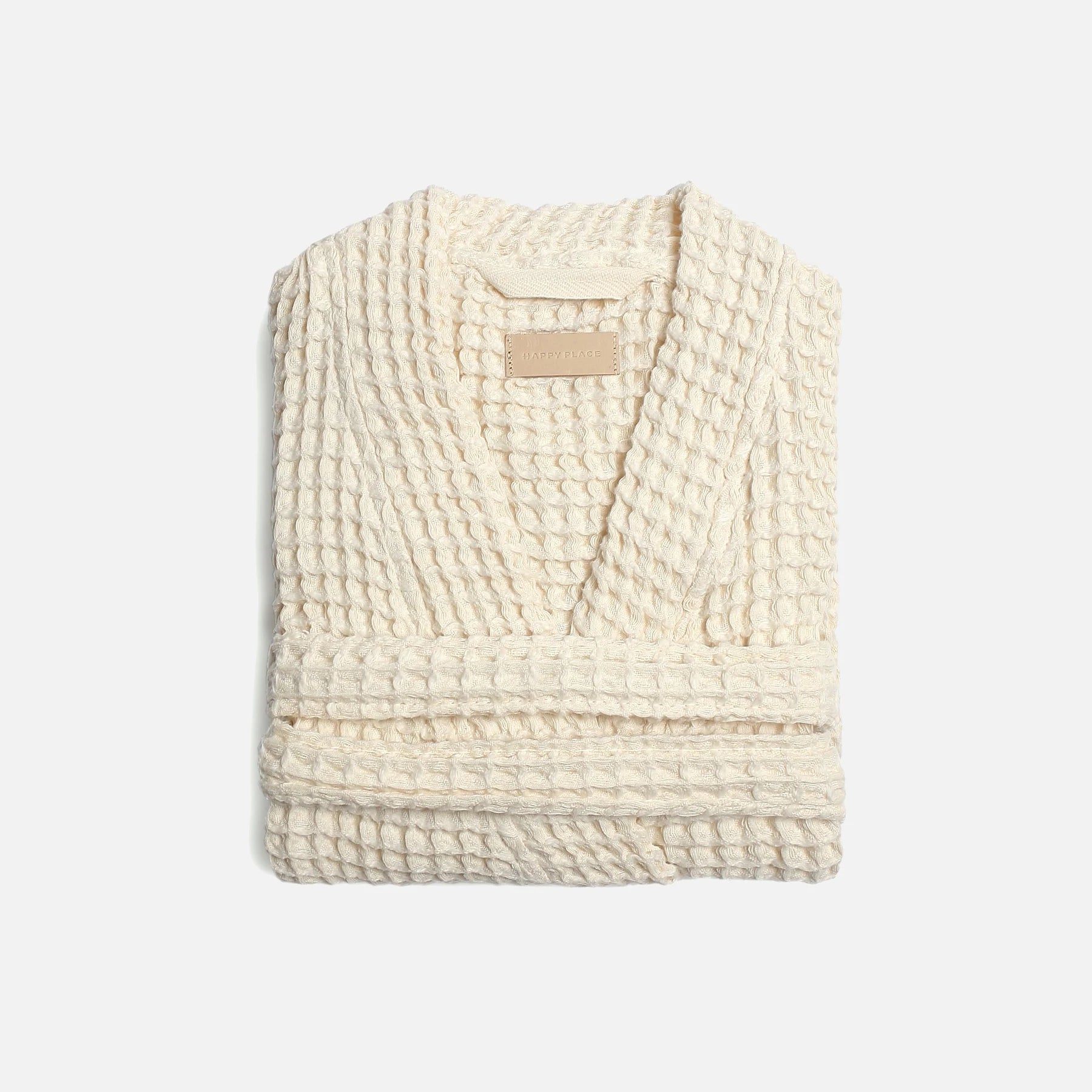 The Organic Weightless Waffle Robe - Wheat