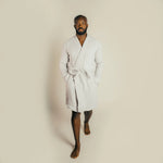 Load image into Gallery viewer, The Organic Weightless Waffle Robe - Silver
