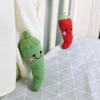 Organic Crocheted Veggie Rattle | Friendly Chili