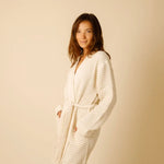 Load image into Gallery viewer, The Organic Weightless Waffle Robe - Wheat

