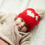 Load image into Gallery viewer, Sweetheart Valentine&#39;s Day Hand Knit Beanie Hat
