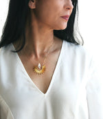 Load image into Gallery viewer, Herkimer Diamond Starburst Necklace
