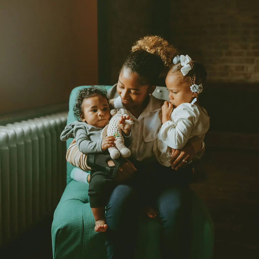 Organic Crocheted Rattle Toy | Lamb