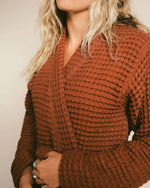 Load image into Gallery viewer, The Organic Weightless Waffle Robe - Clay
