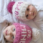 Load image into Gallery viewer, XOXO Valentine&#39;s Day Hand Knit Beanie Hat
