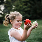Load image into Gallery viewer, Organic Crocheted Fruit Rattle | Friendly Apple
