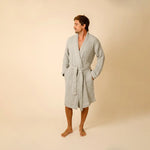 Load image into Gallery viewer, The Organic Weightless Waffle Robe - Aloe
