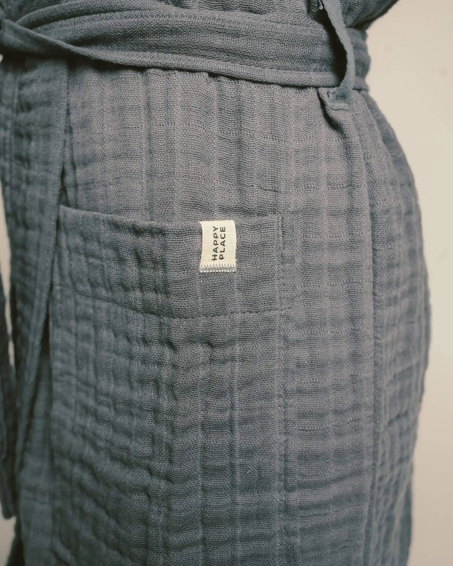 The Organic Gauzy Robe - Indigo