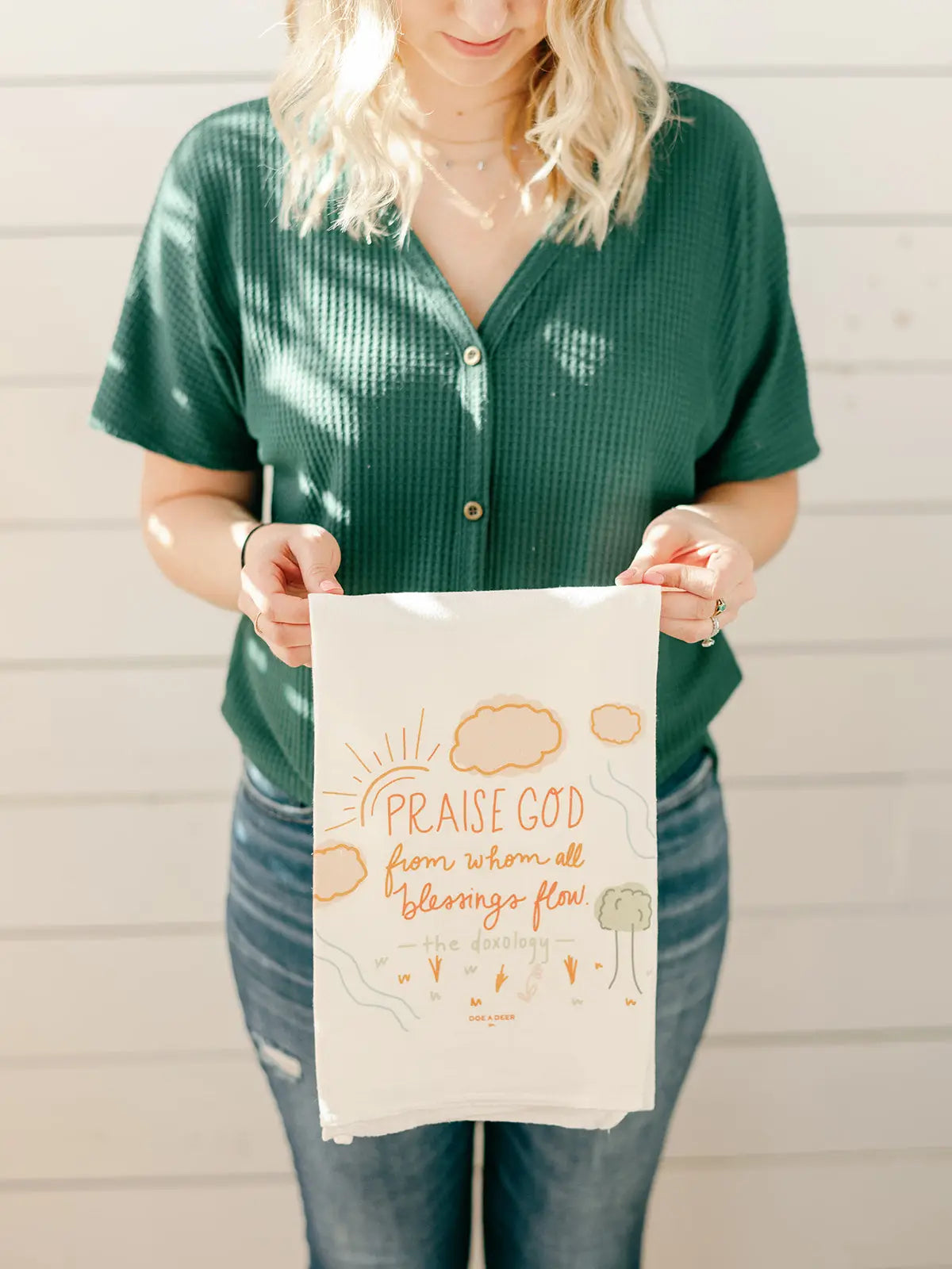 Praise God From Whom All | Flour Sack Towel