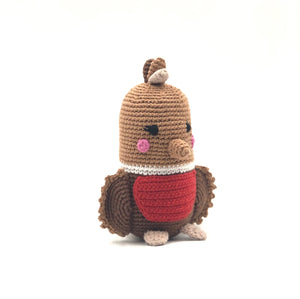 Organic Crocheted Rattle Toy | Birds