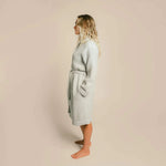 Load image into Gallery viewer, The Organic Weightless Waffle Robe - Silver
