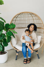 Rainbow Macrame Teether | Tan + Blush