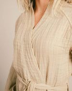 Load image into Gallery viewer, The Organic Gauzy Robe - Sand
