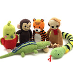 Load image into Gallery viewer, Organic Crocheted Rattle Toy | Crocodile
