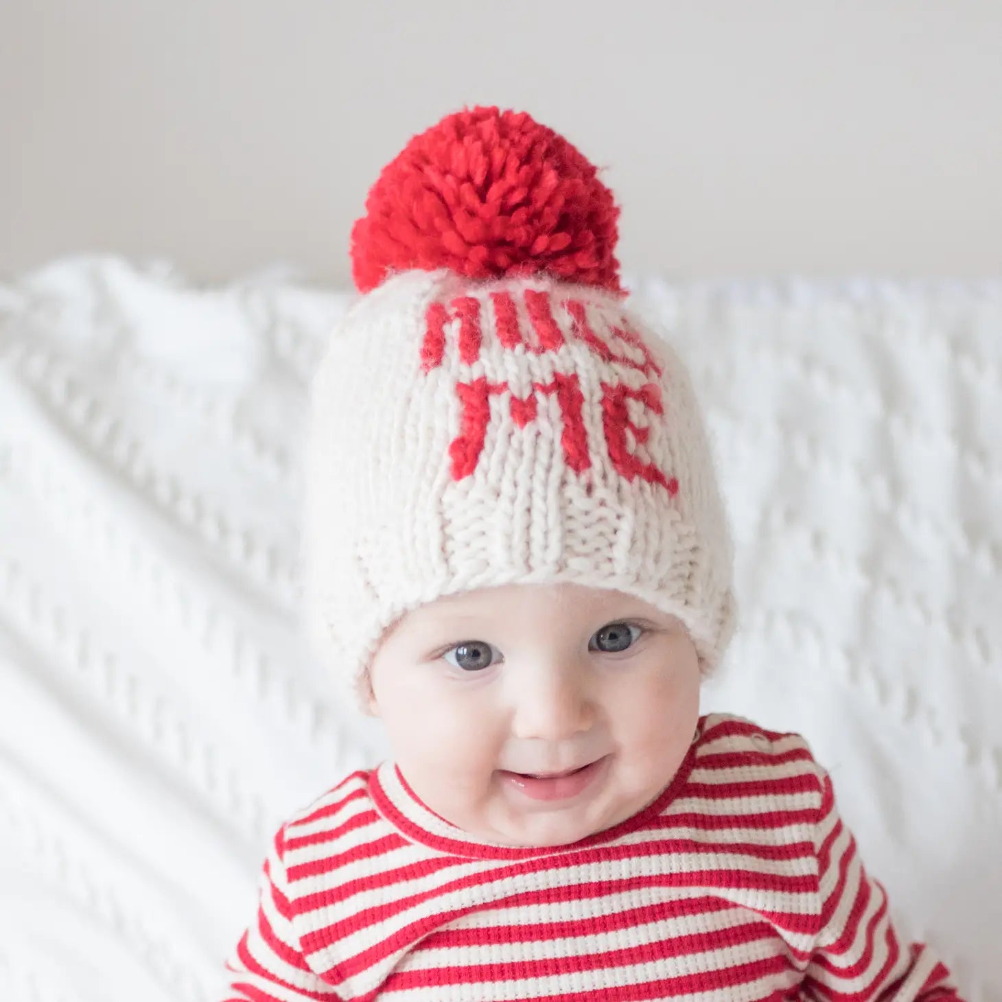 Hug Me Valentine's Day Hand Knit Beanie Hat