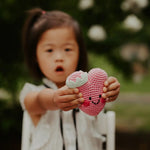Load image into Gallery viewer, Organic Crocheted Nature Rattle | Friendly Heart
