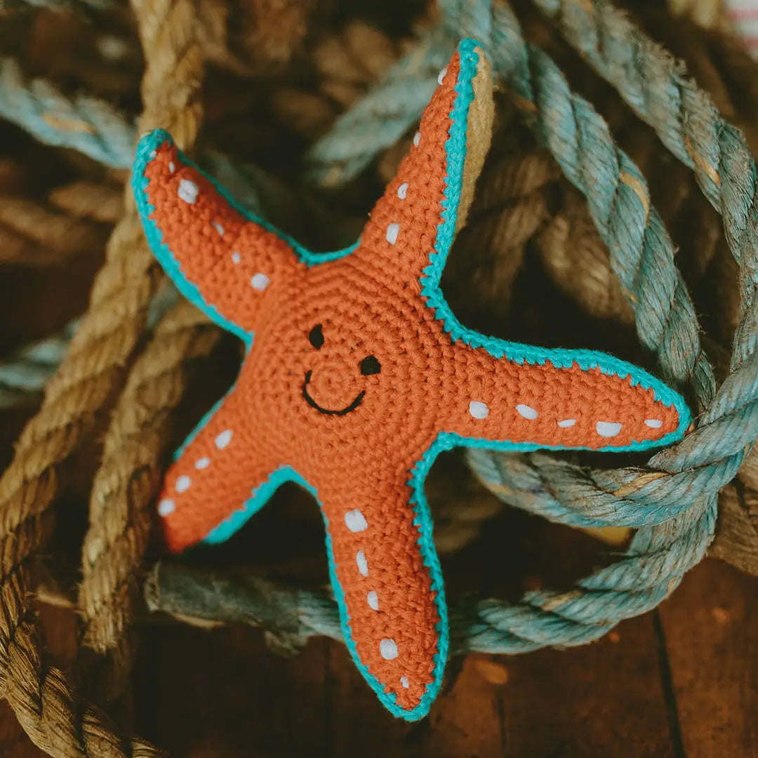 Organic Crocheted Rattle Toy | Starfish