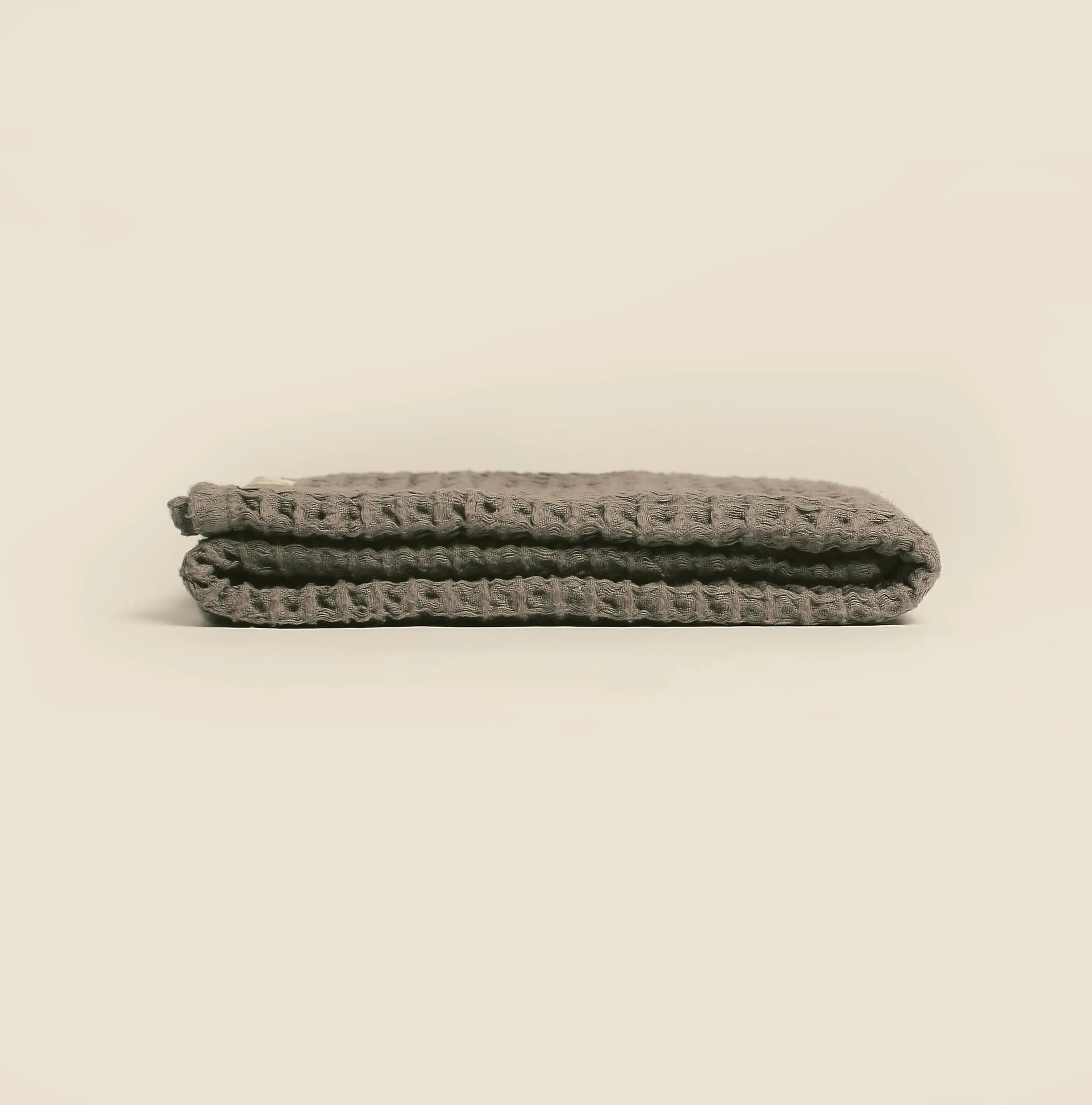 Organic Weightless Waffle Baby Blanket | Coal