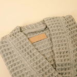 Load image into Gallery viewer, The Organic Weightless Waffle Robe - Aloe

