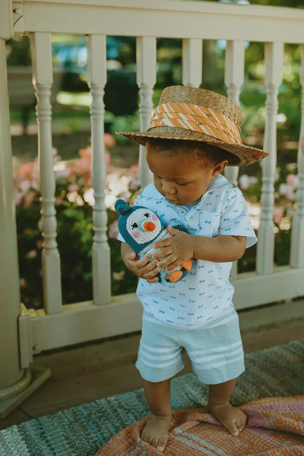 Organic Crocheted Rattle Toy | Birds