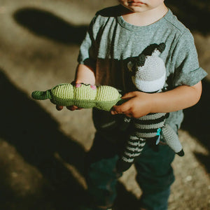 Organic Crocheted Veggie Rattle | Friendly Peapod