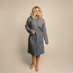 Load image into Gallery viewer, The Organic Gauzy Robe - Indigo
