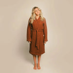Load image into Gallery viewer, The Organic Weightless Waffle Robe - Clay
