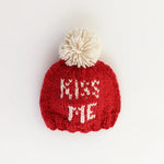 Load image into Gallery viewer, Kiss Me Valentine&#39;s Day Hand Knit Beanie Hat
