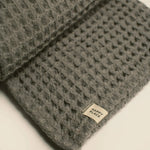 Load image into Gallery viewer, Organic Weightless Waffle Baby Blanket | Coal
