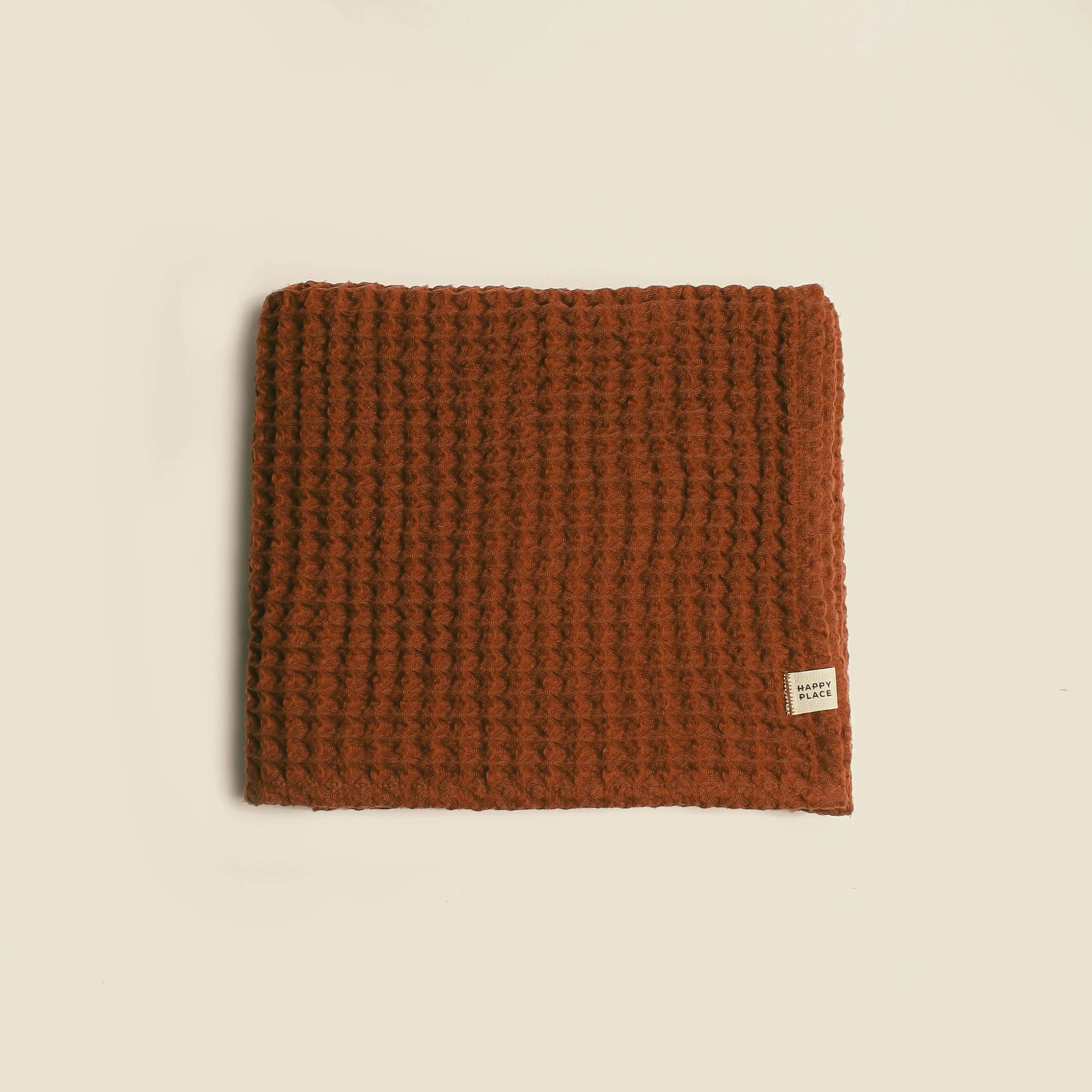 Organic Weightless Waffle Baby Blanket | Clay