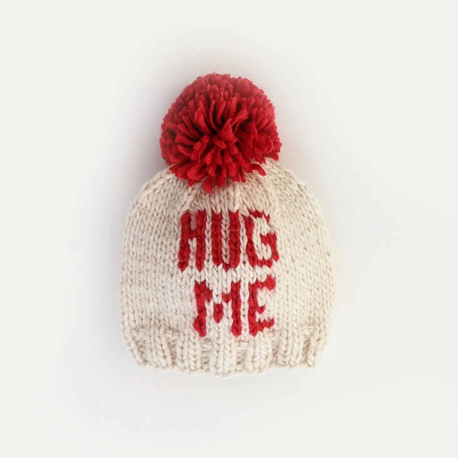 Hug Me Valentine's Day Hand Knit Beanie Hat