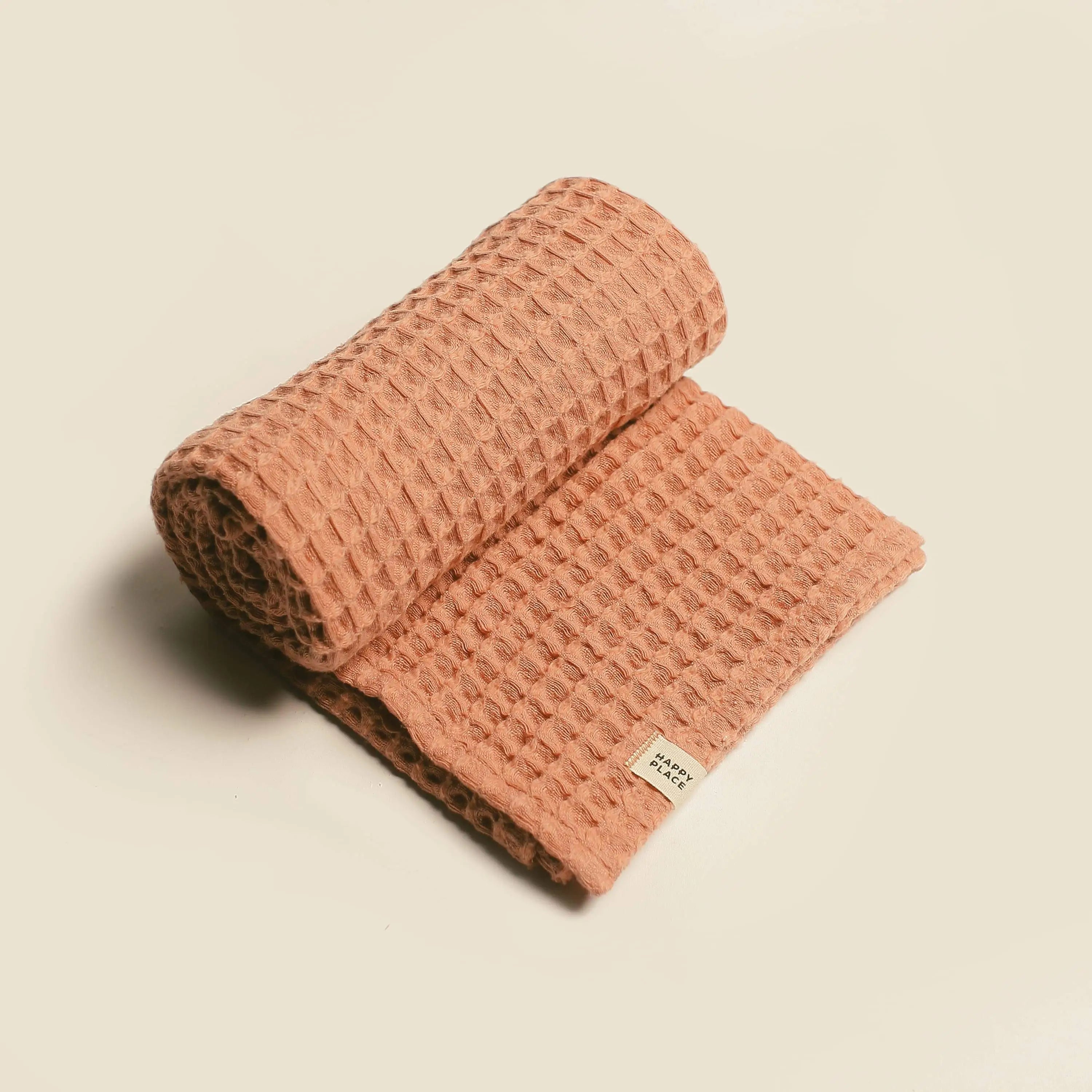 Organic Weightless Waffle Baby Blanket | Terra Cotta