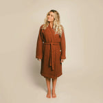 Load image into Gallery viewer, The Organic Weightless Waffle Robe - Clay
