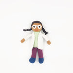 Load image into Gallery viewer, Crocheted Organic Doll | Scientist
