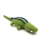 Load image into Gallery viewer, Organic Crocheted Rattle Toy | Crocodile

