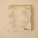 Load image into Gallery viewer, Organic Weightless Waffle Throw Blanket | Wheat
