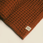 Load image into Gallery viewer, Organic Weightless Waffle Baby Blanket | Clay
